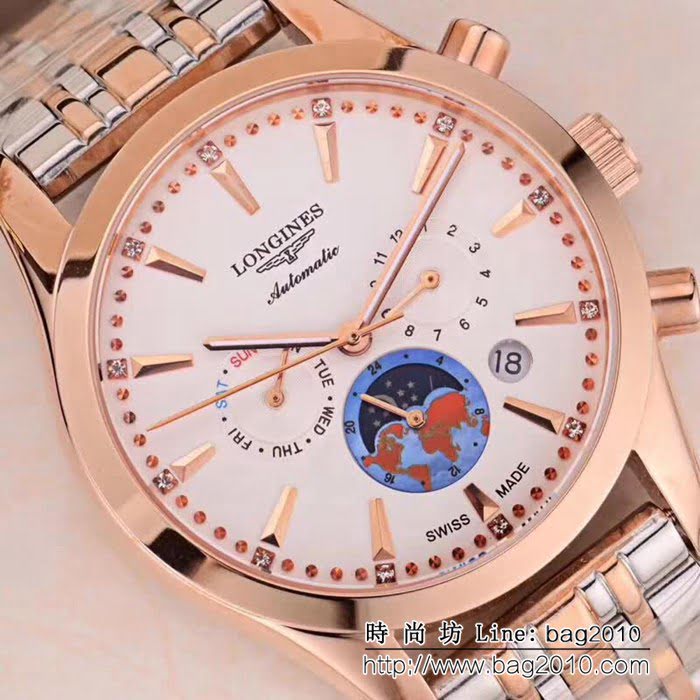 LONGINES浪琴 多功能新款 精品男士腕表 WSS0022